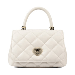 Borsa a tracolla donna 049g panna saffiano