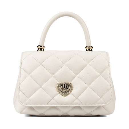 Borsa a tracolla donna 049g panna saffiano