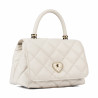 Borsa a tracolla donna 049g panna saffiano