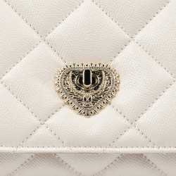 Borsa a tracolla donna 049g panna saffiano