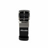 Cintura uomo 71b bicolore nero+nero caviale