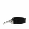 Cintura uomo 71b bicolore nero+nero caviale
