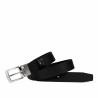 Cintura uomo 71b bicolore nero+nero caviale