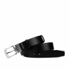 Cintura uomo 71b bicolore nero+nero caviale