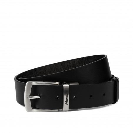 Cintura uomo 71b bicolore nero+nero caviale