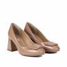 Scarpe eleganti donna 1324 vernice beige