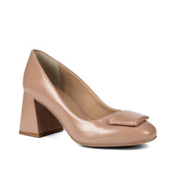 Scarpe eleganti donna 1324 vernice beige