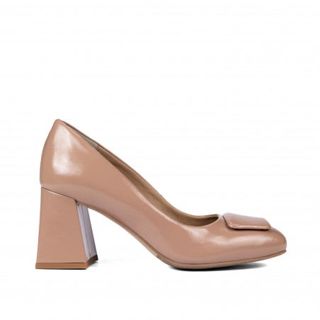 Scarpe eleganti donna 1324 vernice beige