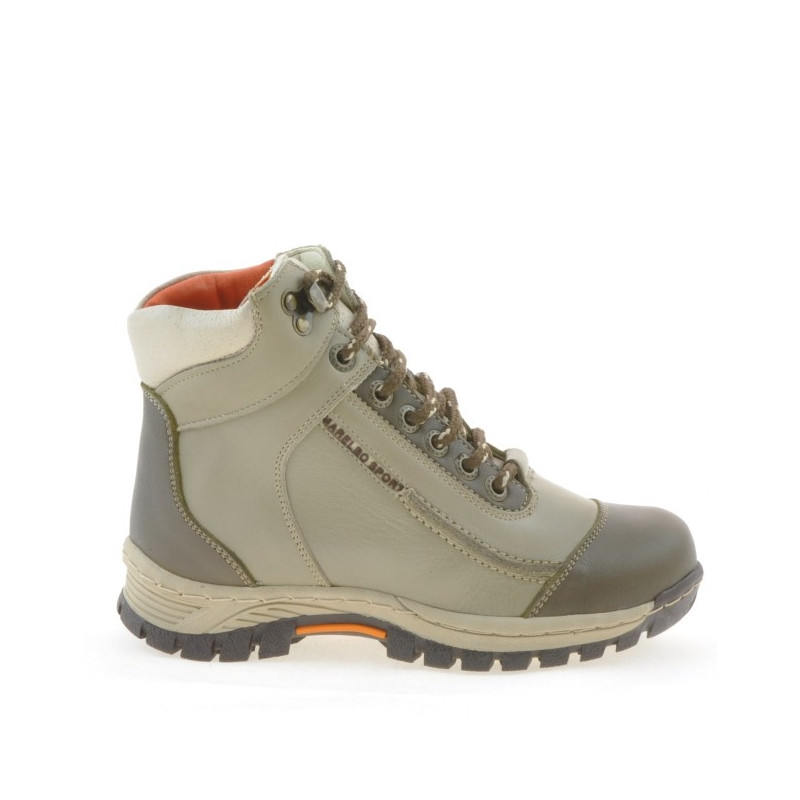 Stivaletti bambini 3219 sabbia+kaki