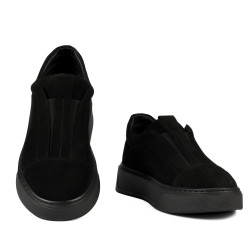 Scarpe casual donna 6095 nero velluto