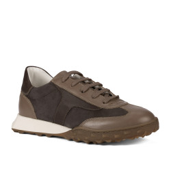Scarpe sportive donna 6097 sabbia velluto combinato