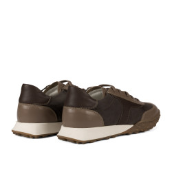 Scarpe sportive donna 6097 sabbia velluto combinato