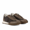 Scarpe sportive donna 6097 sabbia velluto combinato
