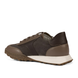 Scarpe sportive donna 6097 sabbia velluto combinato