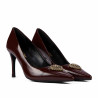 Scarpe eleganti donna 1363 vernice bordeaux
