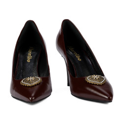 Scarpe eleganti donna 1363 vernice bordeaux
