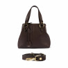 Borsa da donna a tracolla 004-1g cioccolato fondente