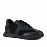 Scarpe sportive donna 6097 in velluto nero combinato