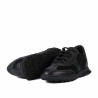 Scarpe sportive donna 6097 in velluto nero combinato