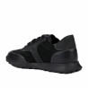 Scarpe sportive donna 6097 in velluto nero combinato
