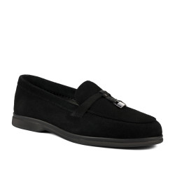 Mocassini donna 6082-1 nero velluto