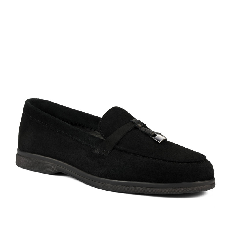 Mocassini donna 6082-1 nero velluto