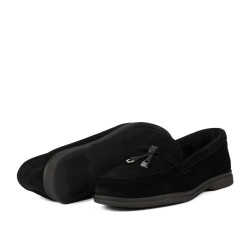 Mocassini donna 6082-1 nero velluto