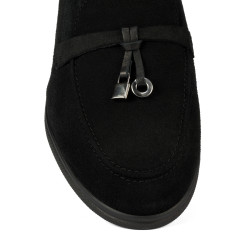 Mocassini donna 6082-1 nero velluto