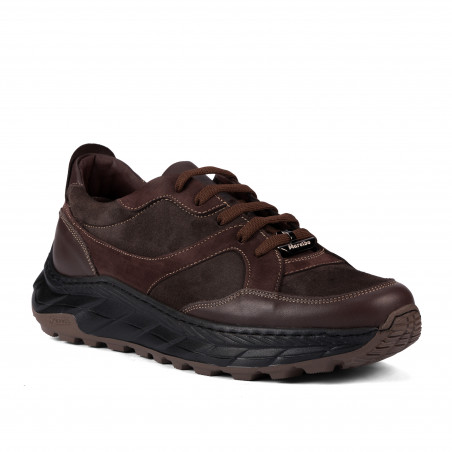 Scarpe casual/sport uomo 996 caffè velluto combinato