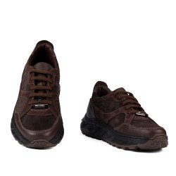 Scarpe casual/sport uomo 996 caffè velluto combinato