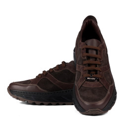 Scarpe casual/sport uomo 996 caffè velluto combinato