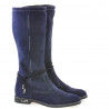 Stivali donna 3276 velluto indaco
