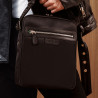 Borsa a tracolla da uomo 304g 01 tessuto nero+nappa nero lifestyle