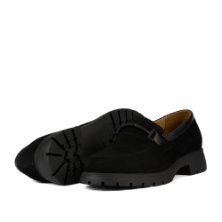 Scarpe casual donna 6099 bufalo nero combinato