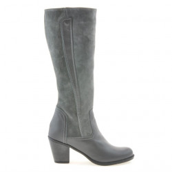 Stivali donna 3277 grigio combinato