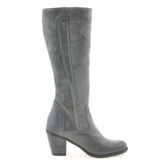 Stivali donna 3277 grigio combinato