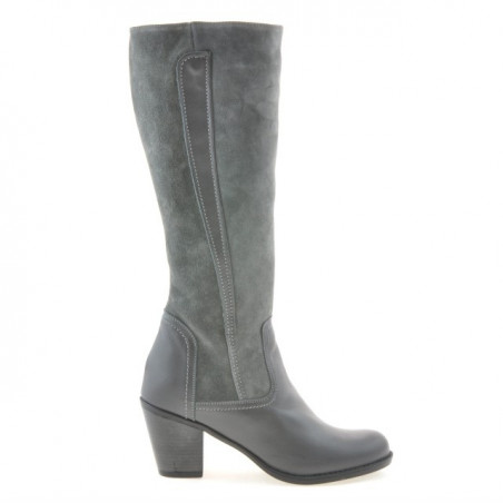 Stivali donna 3277 grigio combinato