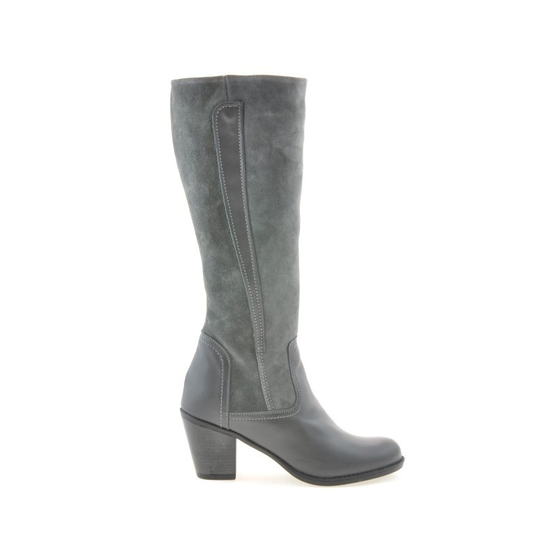 Stivali donna 3277 grigio combinato