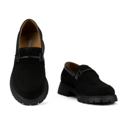 Scarpe casual donna 6099 bufalo nero combinato