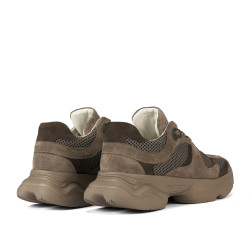 Scarpe sportive donna 6102 sabbia scamosciato combinato
