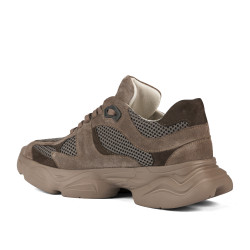 Scarpe sportive donna 6102 sabbia scamosciato combinato