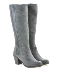 Stivali donna 3277 grigio combinato