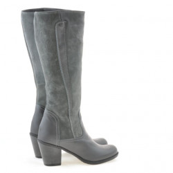 Stivali donna 3277 grigio combinato