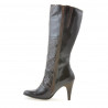 Stivali donna 1109 crep vernice caffè
