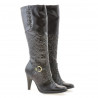 Stivali donna 1109 crep vernice caffè