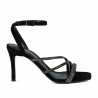 Sandali donna 1337 nero velluto combinato