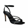Sandali donna 1337 nero velluto combinato