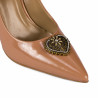 Scarpe eleganti donna 1364 vernice beige