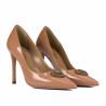 Scarpe eleganti donna 1364 vernice beige