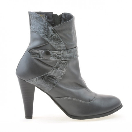 Stivali donna 1112 grigio combinato